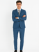 Mens 1 Button  Royal ~ Cobalt ~ Indigo ~ Bright Blue ~ Teal Blue Slim Fit Dress Suits for Men