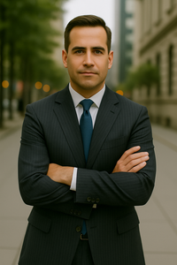 Men'S 2 Button Blue Stripe ~ Pinstripe Suit