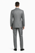 Mens 2 Button Peak Lapel Modern Plaid Suit in Grey