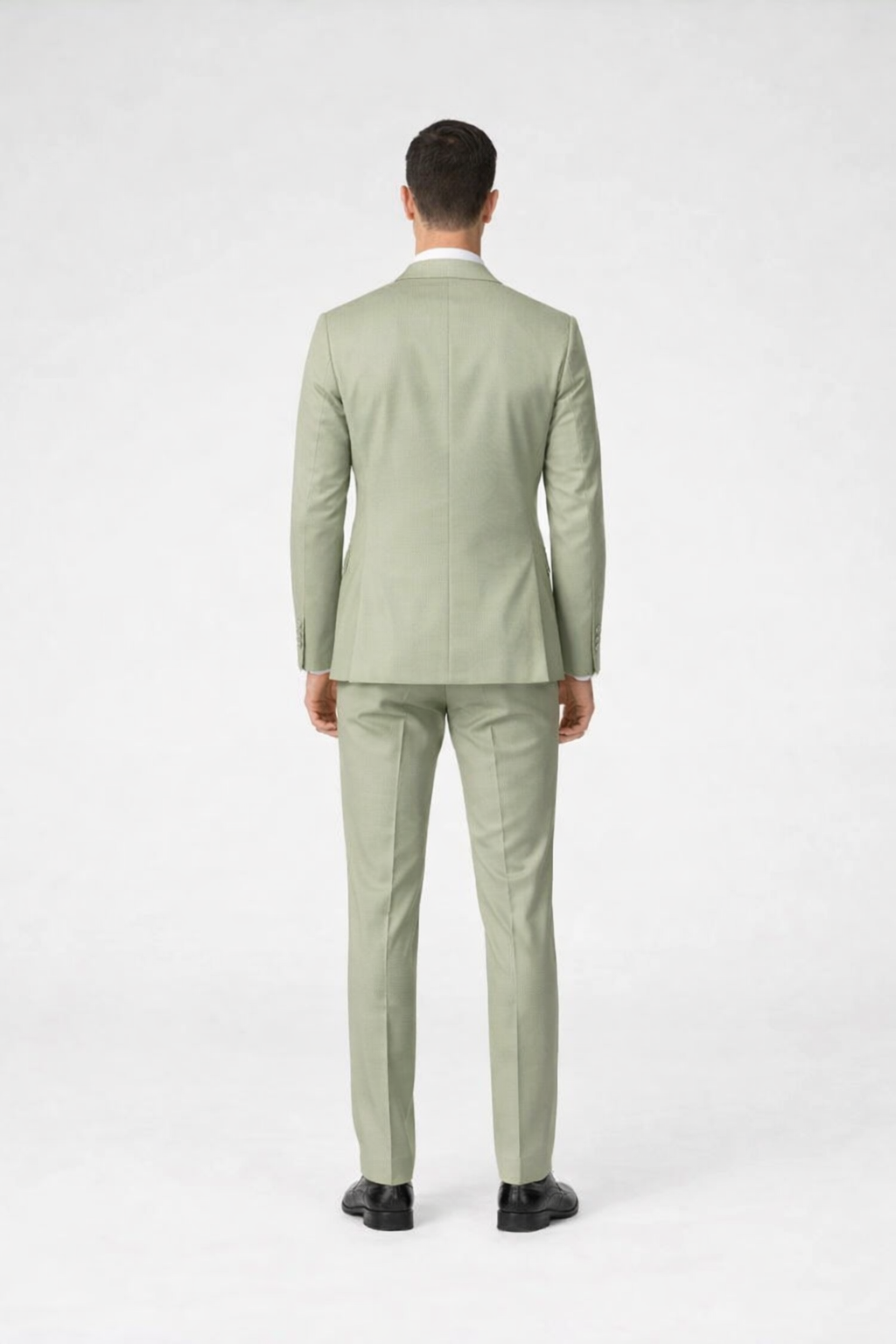 Men's 2 Button Sage Green Suit - Image 2