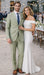 Men's 2 Button Sage Green Suit