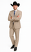 Men's 2 Button Sand  Two-Piece Classic Fit Side Vents Cheap Priced Business Suits Clearance Sale