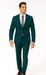 Men's 2 Button Super Slim Fit Teal Blue ~  Cheap Priced Business Suits Clearance Sale Jacket & pants