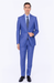 Men'S 2 Button Teal Blue Cobalt ~ Indigo ~ Bright Blue Cobalt Steel Darker Than Royal Color Dress Suits For Men