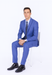 Men'S 2 Button Teal Blue Cobalt ~ Indigo ~ Bright Blue Cobalt Steel Darker Than Royal Color Dress Suits For Men