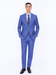 Men'S 2 Button Teal Blue Cobalt ~ Indigo ~ Bright Blue Cobalt Steel Darker Than Royal Color Dress Suits For Men