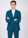Men's 2 Button Teal Blue  Color Summer Suit