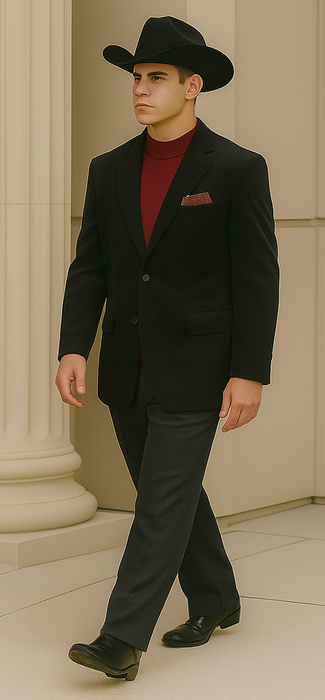 Men's 2 Buttons Classic Corduroy Cheap Priced Unique Dress Blazer Jackets For Men Sale Black