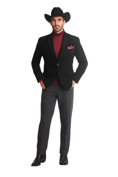 Men's 2 Buttons Classic Corduroy Cheap Priced Unique Dress Blazer Jackets For Men Sale Black