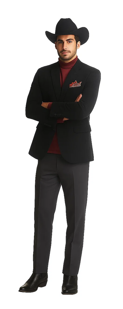 Men's 2 Buttons Classic Corduroy Cheap Priced Unique Dress Blazer Jackets For Men Sale Black - Image 4