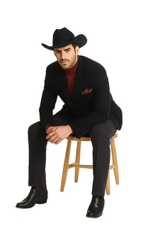 Men's 2 Buttons Classic Corduroy Cheap Priced Unique Dress Blazer Jackets For Men Sale Black - Image 6
