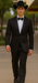 Men's 2 Buttons Floral Black Satin Shawl Lapel Slim Fit Cheap Priced Blazer Jacket For Mens Sportcoat