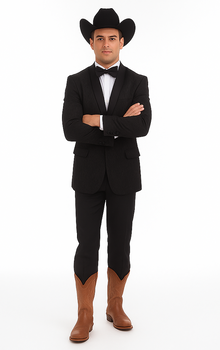 Men's 2 Buttons Floral Black Satin Shawl Lapel Slim Fit Cheap Priced Blazer Jacket For Mens Sportcoat - Image 5