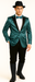 Men's 2 Buttons Slim Fit Teal Sharkskin Blazer Sport coat