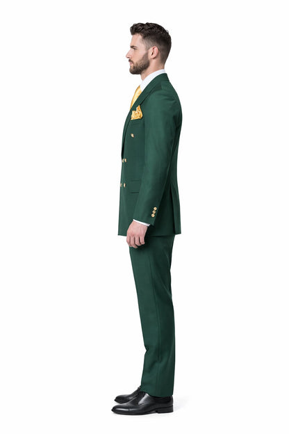 Double Breasted Slim Fit Suit 2 on 6 Modern Formal Ensemble ROSSI MAN Milano RM1190 - Image 3