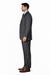 Men'S 3 Buttons Vested 3 ~ Three Piece Suit Super 150'S Poly~Rayon Solid Charcoal Gray Suits - Color: Dark Grey Suit