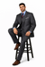 Men'S 3 Buttons Vested 3 ~ Three Piece Suit Super 150'S Poly~Rayon Solid Charcoal Gray Suits - Color: Dark Grey Suit