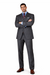 Men'S 3 Buttons Vested 3 ~ Three Piece Suit Super 150'S Poly~Rayon Solid Charcoal Gray Suits - Color: Dark Grey Suit