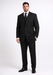 Men'S 3-Piece Black Bold White Chalk Bold Pinstripe Vested Cheap Priced Business Suits Clearance Sale