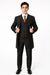 Men's 3 Piece Fashion Black Jean  Wide Leg Vested Long Cheap Priced Business Suits Clearance Sale