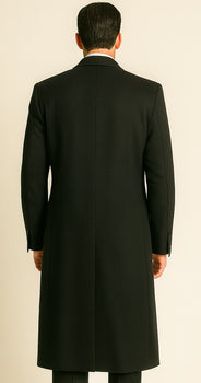 Men'S 3 Piece Fashion Suit - Long Zoot Suit Vested Black Color - Three Piece Suit - Image 3
