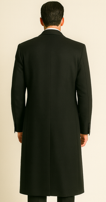 Men'S 3 Piece Fashion Suit - Long Zoot Suit Vested Black Color - Three Piece Suit
