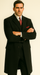 Men'S 3 Piece Fashion Suit - Long Zoot Suit Vested Black Color - Three Piece Suit