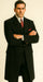 Men'S 3 Piece Fashion Suit - Long Zoot Suit Vested Black Color - Three Piece Suit