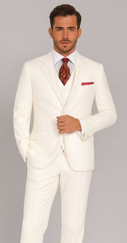 Men's 3 Piece Fashion Suit - Vested 3 Piece Zoot Suit  - Three Piece Suit