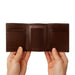 Men's Alligator Trifold Wallet in Brown