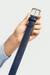 Men's Authentic Genuine Skin Italian Pasta Genuine Lizard Navy Belt