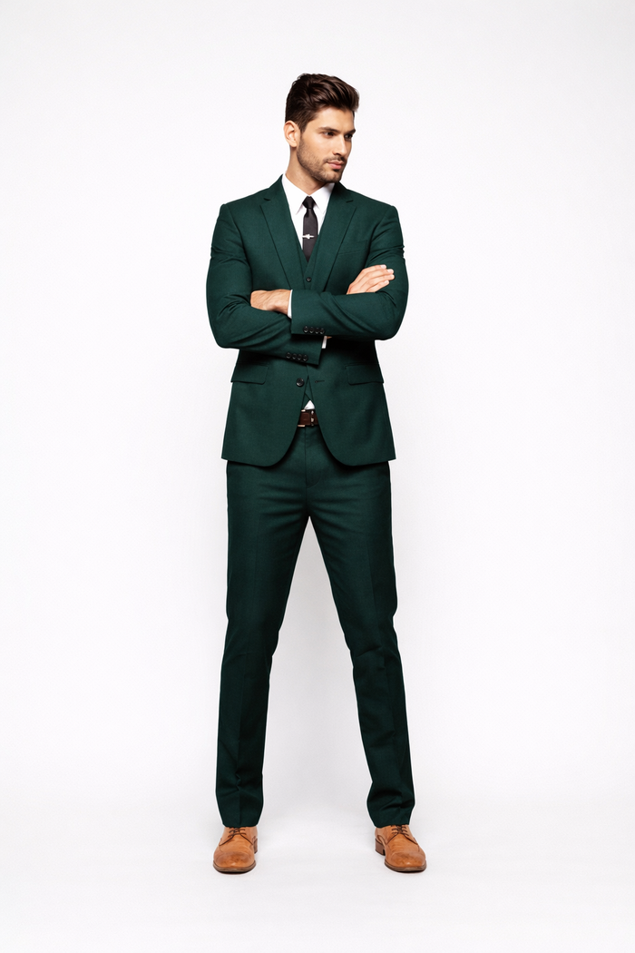 Men's Beach Wedding Attires Suit Menswear Green $199 - Image 4