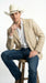 Mens Beige Sand Bone Real Leather Cowboy Western Blazer – Classic Western Style Leather Jacket Casual Formal Ranch Coat for Men