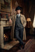 Mens Beige Vintage Style Trenchcoat Overcoat + Suit + Hat – Classic Long Trench Coat Inspired by Peaky Blinders Formal 1920s Package