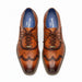 Belvedere Alex Ostrich Wingtip Dress Shoe – Cognac