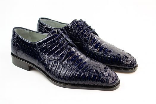 Belvedere Chapo Caiman Hornback Dress Shoe – Brown - Image 10