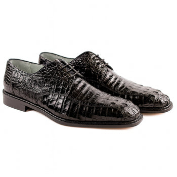 Belvedere Chapo Caiman Hornback Dress Shoe – Brown - Image 8