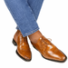 Men's Belvedere Nino Slanted Wingtip Ostrich Leg & Eel Dress Shoe – Antique Camel
