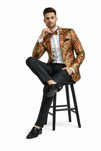 Mens Big and Tall Blazer - Big and Tall Red Sport Coat - Image 4