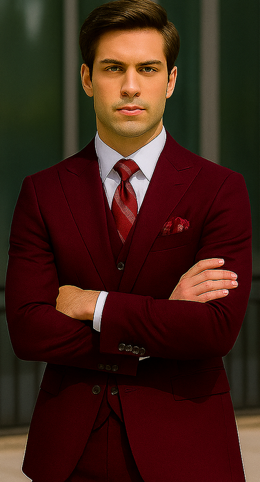 Plus Size Burgundy Suit for Every Occasion