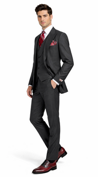 Plus Size Men’s Suits – Big and Tall with Peak Lapel, Ticket Pocket & Tailored Fit