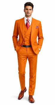 Mens Big and Tall Suits – Plus Size with Peak Lapel & Ticket Pocket for a Sharp Look