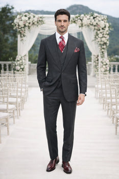 Plus Size Men’s Suits – Big and Tall with Peak Lapel, Ticket Pocket & Tailored Fit