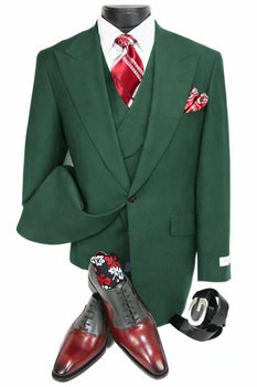 Mens Big and Tall Suits – Plus Size with Peak Lapel & Ticket Pocket for a Sharp Look - Image 12