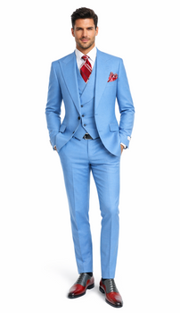 Mens Big and Tall Suits – Plus Size with Peak Lapel & Ticket Pocket for a Sharp Look - Image 4