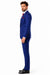 Big Lapel - Wide Lapel - Tom Ford Style Suit - Ticket Pocket - Royal Blue