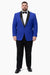 Mens Big and Tall Blazer - Blue Plus Size Tuxedo Jacket