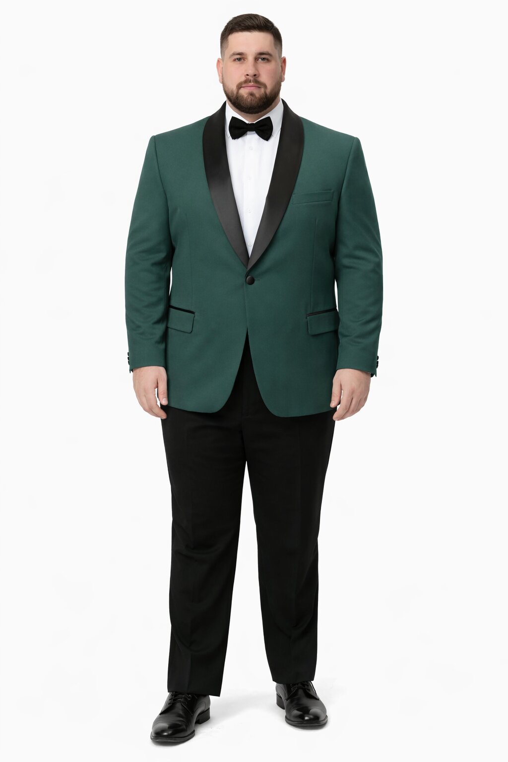 Mens Big and Tall Blazer - Green Plus Size Tuxedo Jacket