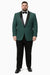 Mens Big and Tall Blazer - Green Plus Size Tuxedo Jacket