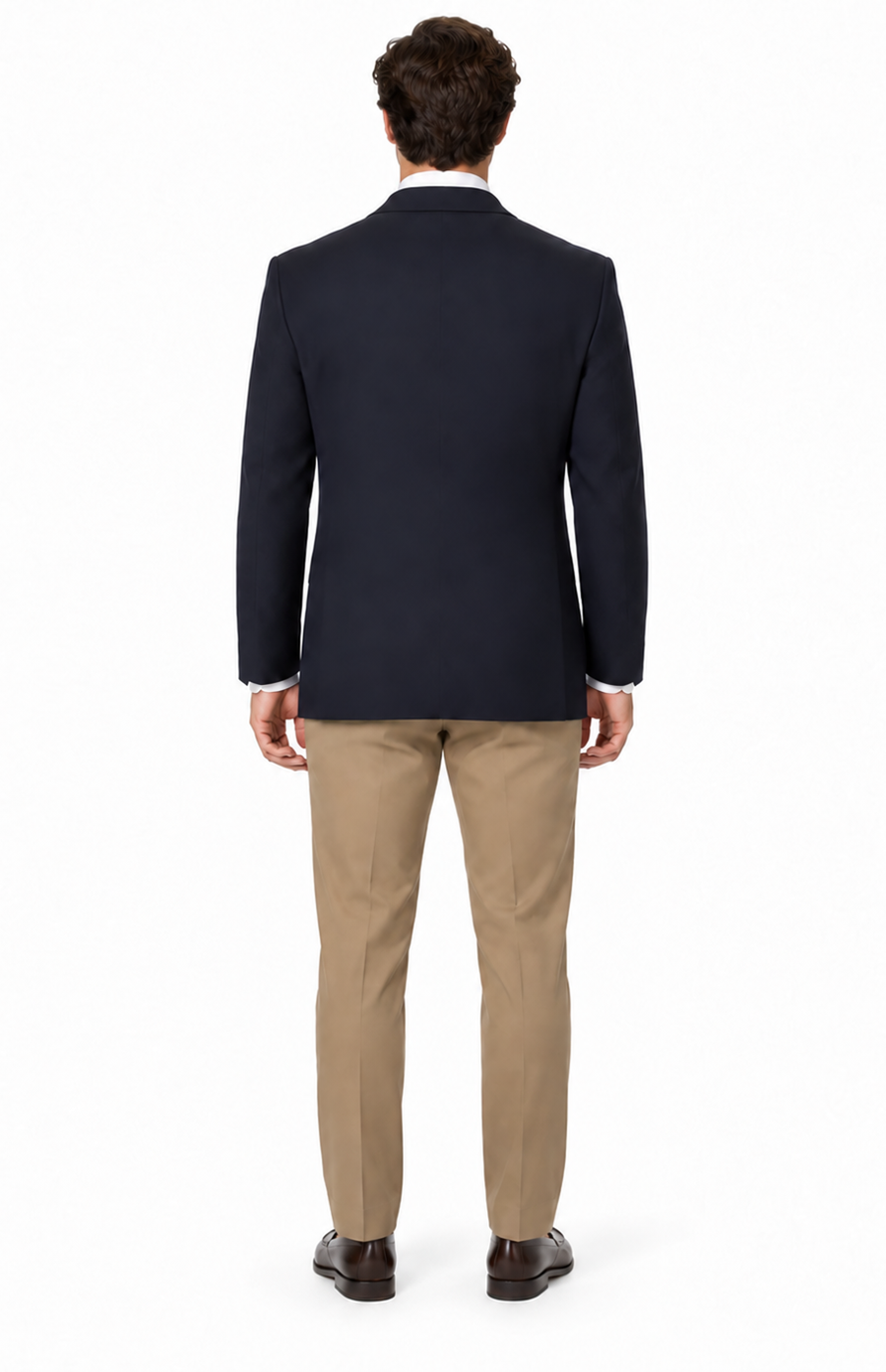 Men's Big & Tall Long Gabardine Blazer Navy Cheap Priced Sport coats - Large Sport Jacket